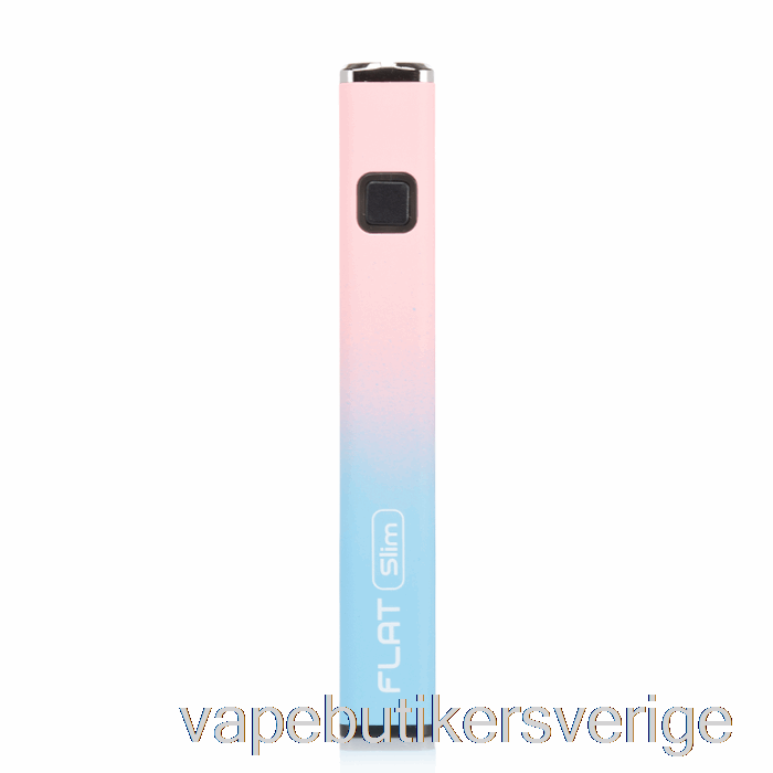 Vape Sverige Yocan Flat Slim 350mah Batteri Blå Rosa